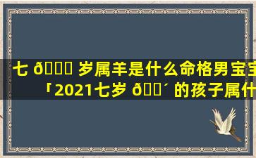 七 🍀 岁属羊是什么命格男宝宝「2021七岁 🐴 的孩子属什么生肖」